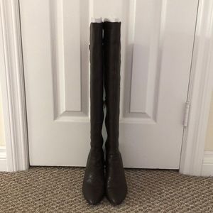 Charles David over the knee wedge boot.